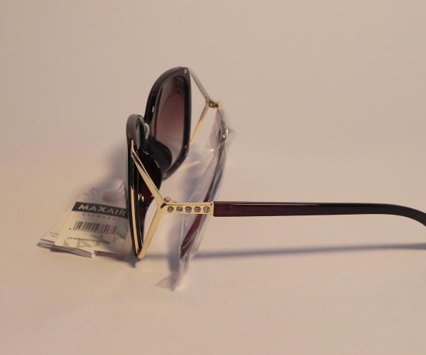 Sonnenbrille dunkelbraun mit Gold